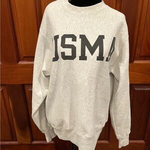 Vintage 90s USMA Champion Reverse Weave Sweatshirt Heavy Duty Small S Military